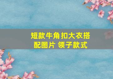 短款牛角扣大衣搭配图片 领子款式